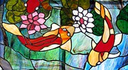 Koi Pond Stained Glass