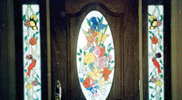 Flower and Bird Stained Glass Windows