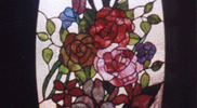 Stained Glass Flower Window