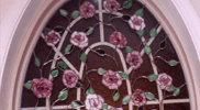 Stained Glass Flower Window