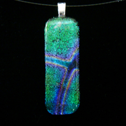 fused dichroic glass jewelry abstract necklaces